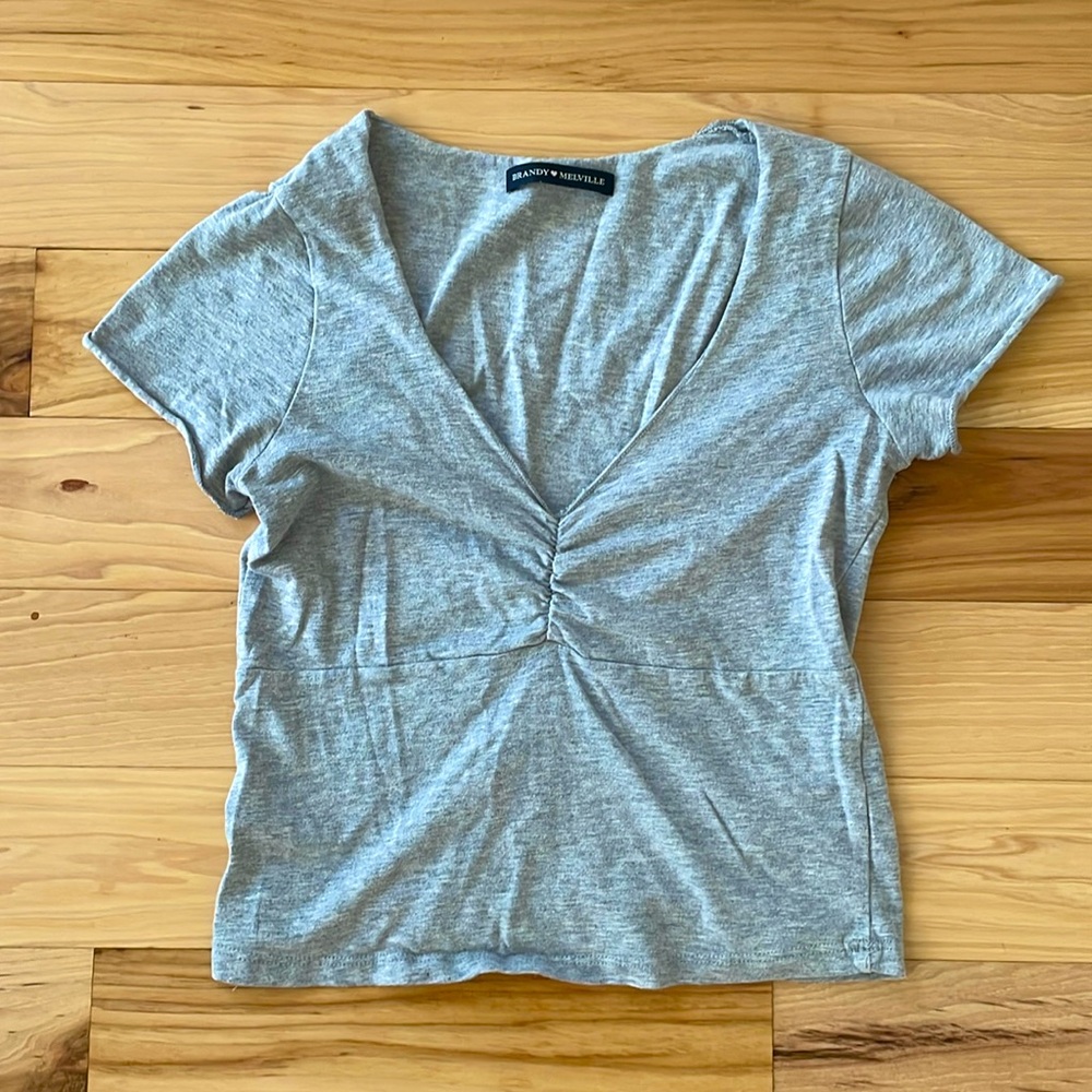 Brandy Melville grey t shirt